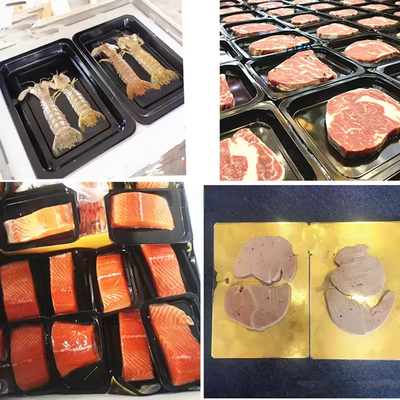 Automatic Food Vegetable Rice Fish Double Vacuum Chamber Sealer Sealing Machine
