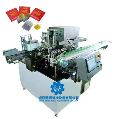 DXDW120 304 Stainless Steel Full Automatic Tea Bags Packaging Machine 180mm Touch Screen Operate Panel