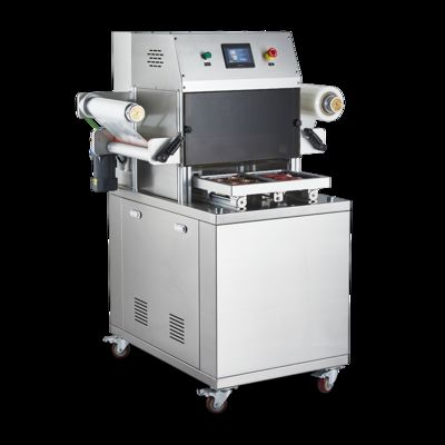 Fully Automatic Vacuum Skin Sealing Machine with Food Grade 304 Stainless Steel and 6061 Anodized Aluminum Mold for MAP Packaging