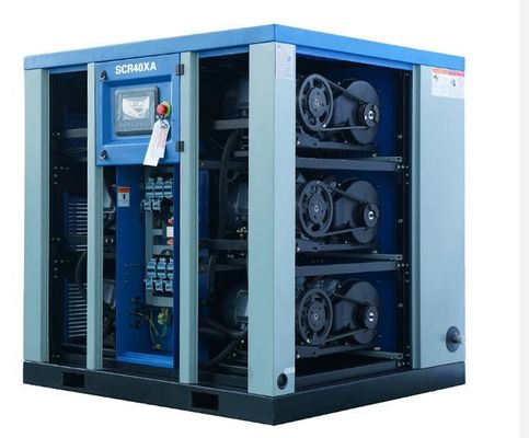 40HP Oil Free Screw Air Compressor 3 Phase Rotary Belt  Driven