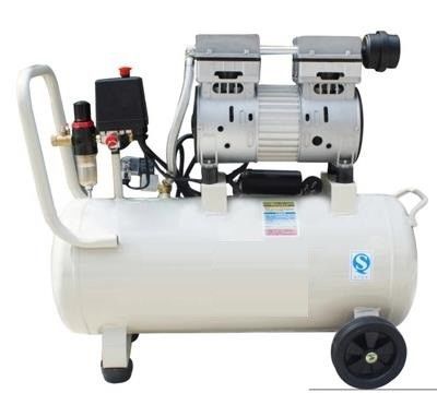 50L Oil Free Piston Air Compressor Single Piston 1200W Double Nozzles