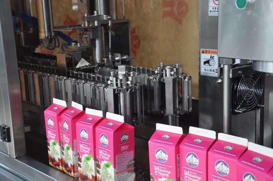 Semi Auto Gable Top Packaging Machine Carton Filling DH 1200  Roof Top
