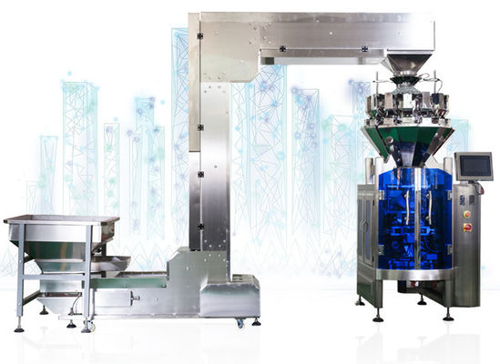 VFFS Vertical Form Fill Seal Packing Machine 304SS Multi Head Weigher