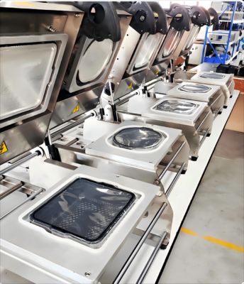 Compact Manual Tray Sealing Machine DQ-4 with Adjustable Temperature Control Circle-cut Design and Ergonomic Handle