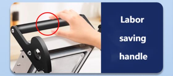 304 Stainless Steel Manual Tray Sealer FR160E with Adjustable Temperature and Labor-saving Design for Food Packaging