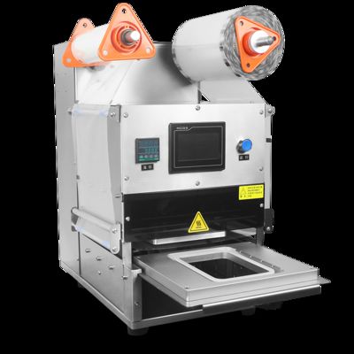 Elektrische Gasersatz-Kunststoffschale Elektrische gewöhnliche Verpackung DF250TA-E Vollautomatische Lebensmittel-Schalenversiegelungsmaschine