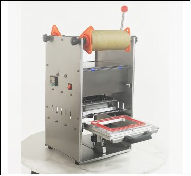 Elektrische manuelle Milch-Tee-Siegelmaschine mit Lebensmittelqualität Edelstahl-Körper und 6061 anodisierte Aluminium-Form