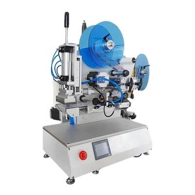 Fabrikdirektlieferung Halbautomatische Flachoberflächen-Etikettiermaschine CH-612 für Kunststoffteile, Metallteile und Rückspiegel