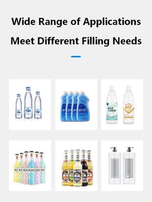 Manufacturer Customized Full-automatic Self Flow Eight Head Explosion-proof Filling Machine CH-GZ800 Screw Cap Labeling Production Line